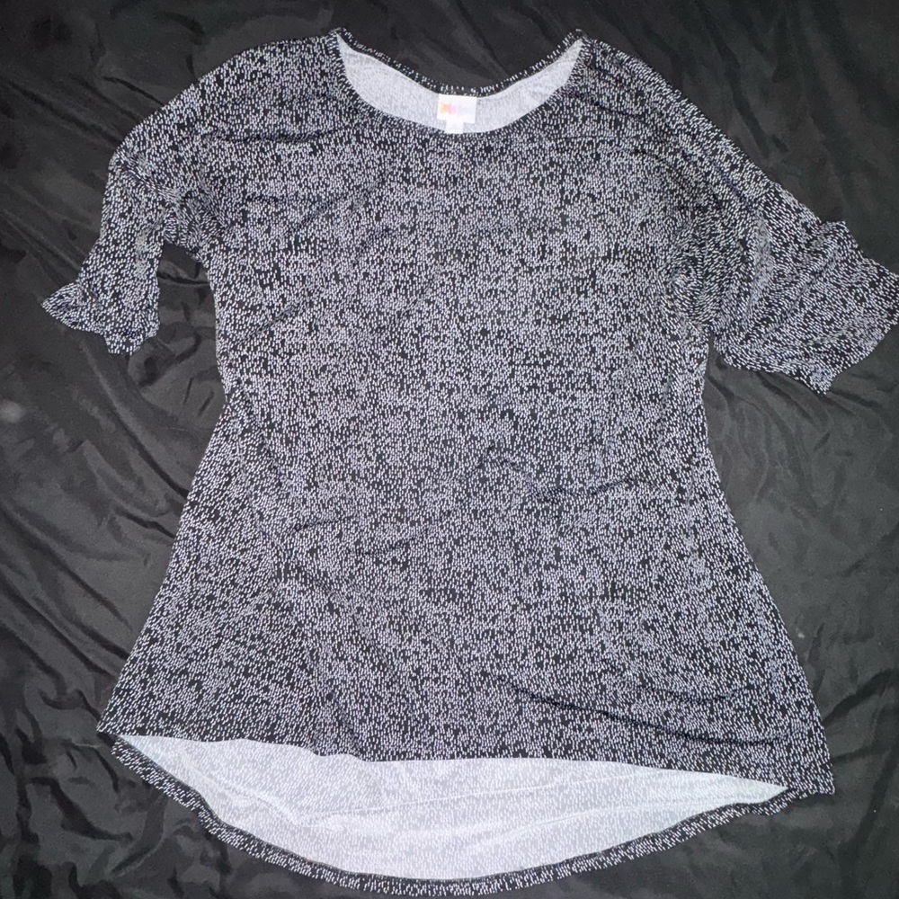 Lularoe Irma Black and White Top